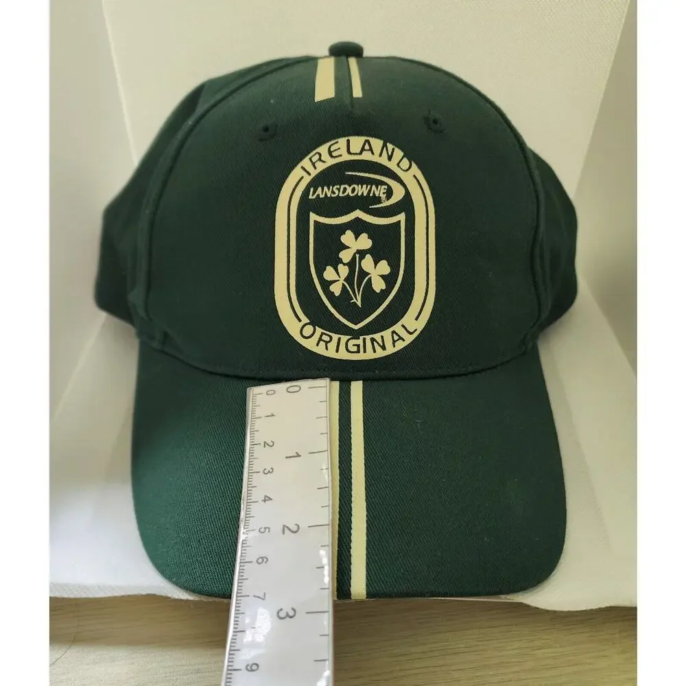 Lansdowne Ireland Original Green Baseball Cap Shamrock Crest Adjustable Hat